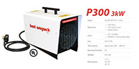 P300 Heat Wagon Specifications